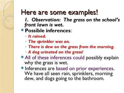 Inference Examples