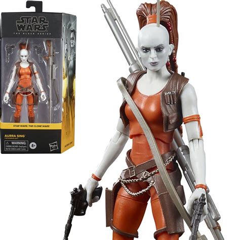 Star Wars The Black Series Aurra Sing 6-Inch Action Figure, Not Mint