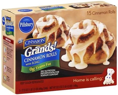 Pillsbury Cinnabon Cinnamon Rolls Nutritional Information | Besto Blog