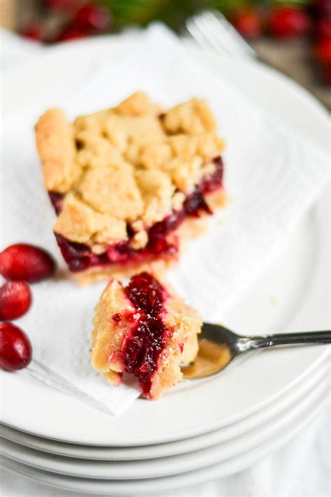 Cranberry Shortbread Bars