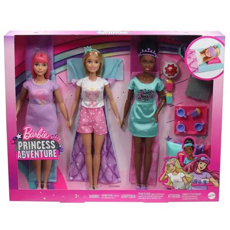 Barbie Princess Adventure Playset with Barbie Doll, Daisy Doll and Nikki Doll | Barbie princess ...