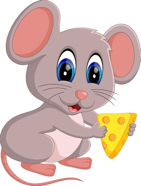 Premium Vector | Illustration of cute mouse cartoon