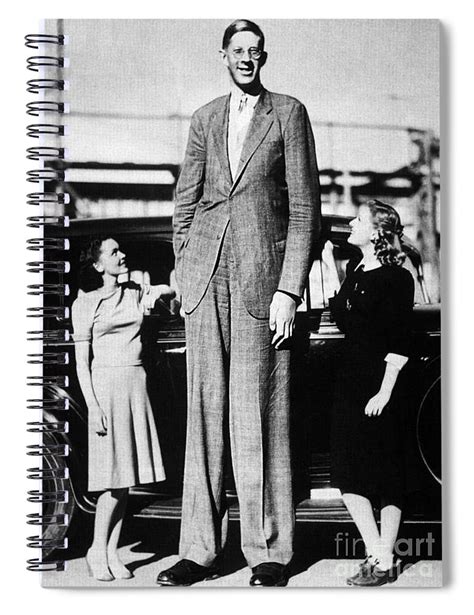 Robert Pershing Wadlow, Tallest Man Spiral Notebook for Sale by Science ...