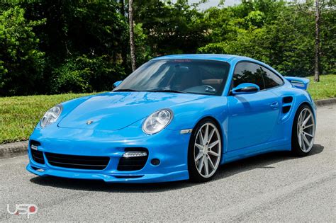 Baby Blue Porsche 911 Turbo Gets a Distinct Look with Custom Goodies ...