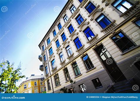 Oslo apartments stock photo. Image of home, deck, glass - 24885554