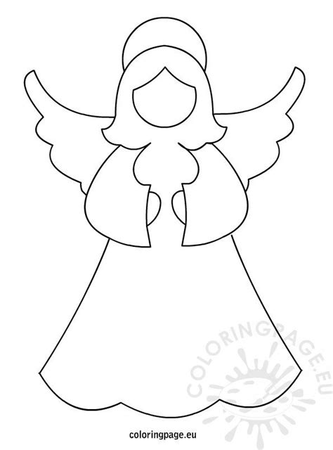 Angel template – Coloring Page