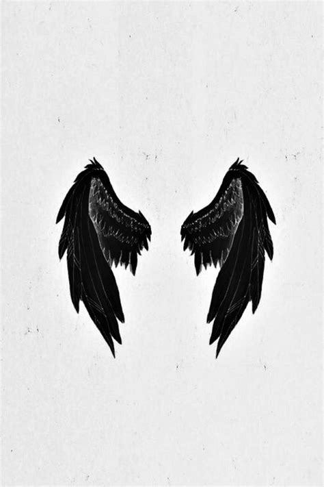 Black Angel Wings Wallpaper