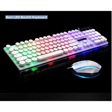 KEYBOARD Luminous LED Light Backlit Keyboard Gaming Keyboard + Gaming Mouse + Gaming Mouse Pad ...