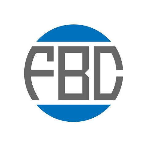 FBC letter logo design on white background. FBC creative initials circle logo concept. FBC ...