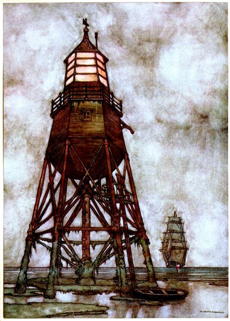 Lighthouse W.Heath Robinson 1909 Free Stock Photo - Public Domain Pictures