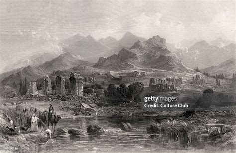 Sardis ruins of the ancient Greek city . 19th century engraving News Photo - Getty Images