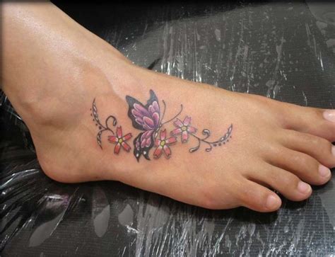 Butterfly Tattoos on Foot Meaning| Pictures| Designs