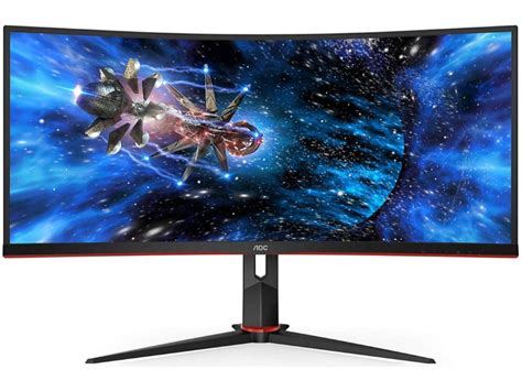 AOC CU34G2X 34'' Curved 21:9 Ultra Wide 1440p, 144Hz, VA, 1ms, FreeSync Gaming Monitor | PC ...