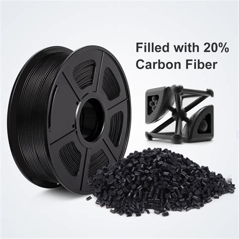 SUNLU PLA Fibre de Carbone Filament 3D 1.75mm 1kg/2.2lbs – Affordable ...