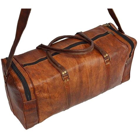 Vintage Handmade Leather Duffle Bag | Leather Bags Gallery