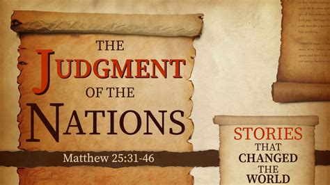 The Parable of the Judgment of the Nations - First United Methodist ...