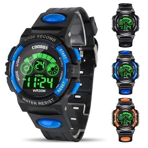 Ezone Headphones - Kids Digital Watch, Boys Sports Waterproof Led Watches With Alarm, Stopwatch ...