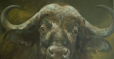 adie fine art: Buffalo - Oil on Linen