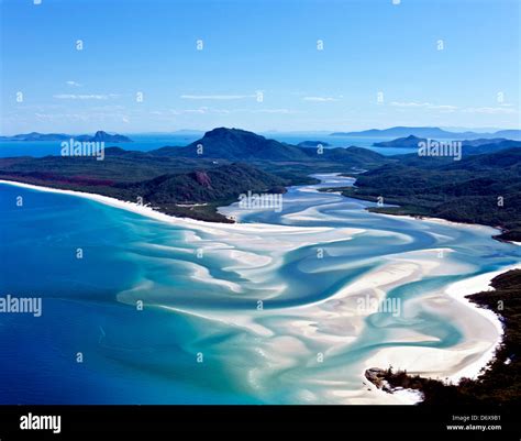 8630. Whitehaven Beach, Whitsunday Islands, Queensland, Australia Stock ...