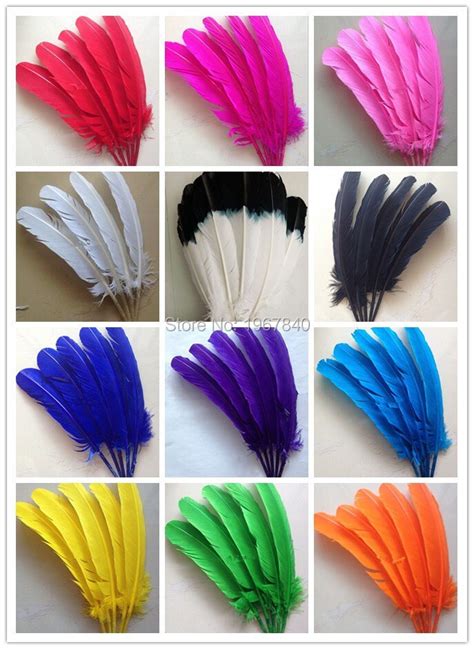 Aliexpress.com : Buy Wholesale 10pcs Turkey feathers 25 to 30 cm / 10 ...