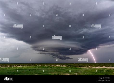 Supercell storm with dramatic clouds and lightning near San Simon, Arizona Stock Photo - Alamy