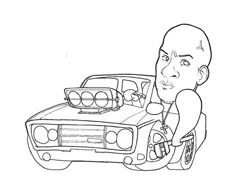 2 Fast 2 Furious Skyline Coloring Page Coloring Pages