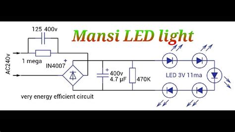 LED light driver circuit diagram by Ashoka Tech - YouTube