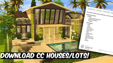 HOW TO INSTALL CUSTOM CONTENT HOUSES/LOTS | The Sims 4 Tutorial - YouTube