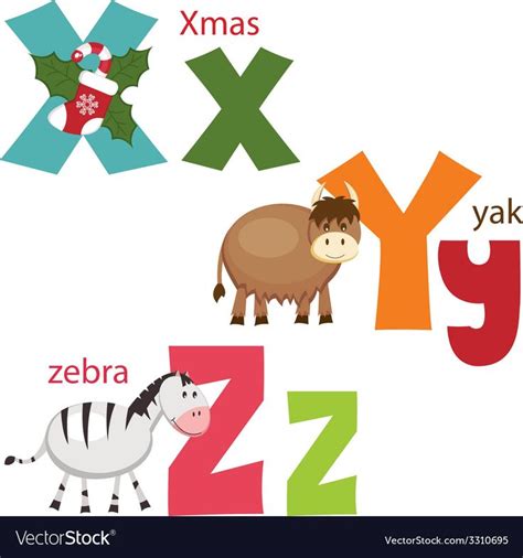 Funny alphabet 9 Royalty Free Vector Image - VectorStock | Vector free ...