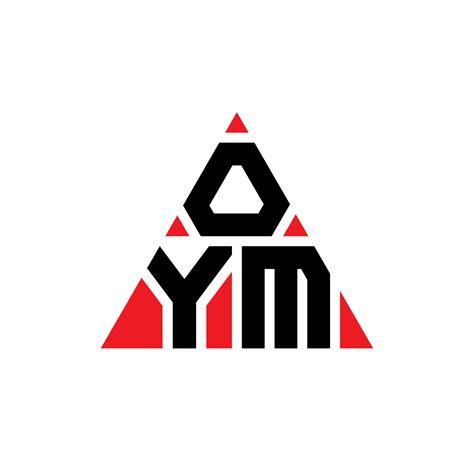 OYM triangle letter logo design with triangle shape. OYM triangle logo design monogram. OYM ...