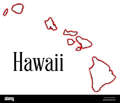 Hawaii islands map hi-res stock photography and images - Alamy