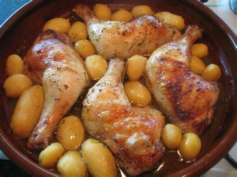 Pollo al horno con papas - CocinaChic