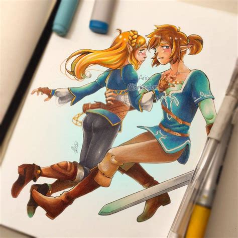 BOTW Link X Zelda Fan Art