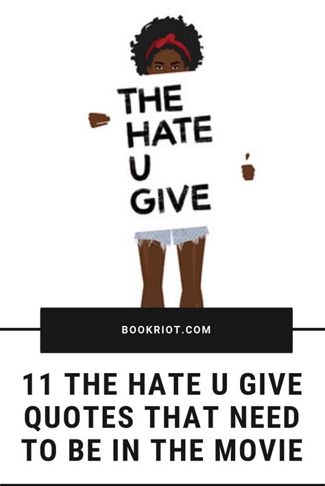 11 THE HATE U GIVE Quotes that Need to Be in the Movie | Book Riot