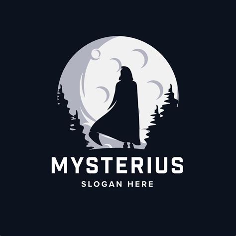 Mysterious Man with Robe Logo Design Template 14798891 Vector Art at Vecteezy