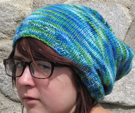 Just a Stitch Away: Free Slouchy Knit Hat Pattern