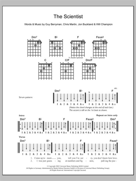 The Scientist | Sheet Music Direct