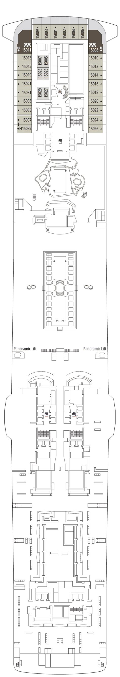 MSC Euribia Deck Plan