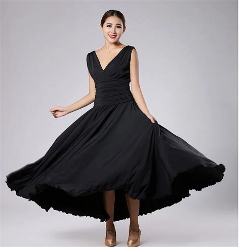 2016 adult women ballroom waltz tango dance dresses one piece sleeveless modern dress-in ...