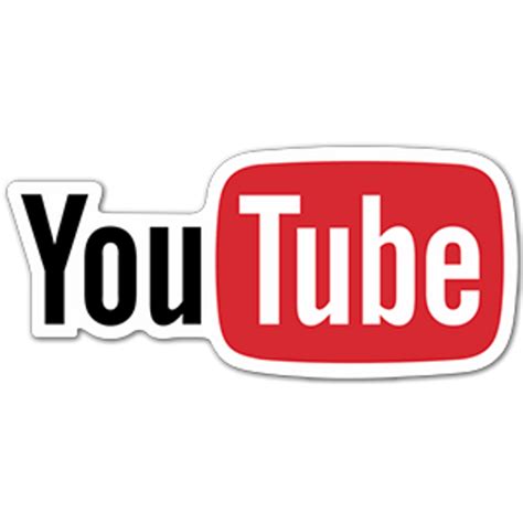 YouTube Logo Sticker - Sticker Mania