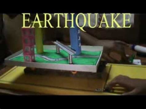 EARTHQUAKE WORKING MODEL 2013 - YouTube