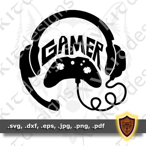 Gamer - Silhouette - Video Games - Vinyl T-shirt SVG design (Digital D – Xykit