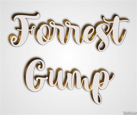 Forrest Gump Text Effect and Logo Design Movie