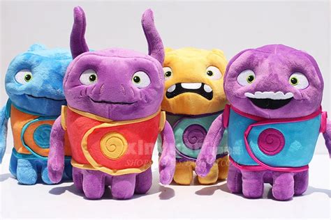 4pcs lot Dreamworks Home OH Plush Toys Super Amazing Aliens Tip Mascot ...