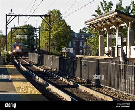 Commuter Train Station, Madison , NJ Stock Photo - Alamy