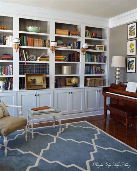 Right up my alley: How We Built Our Library Bookshelves | Library bookshelves, Home library ...