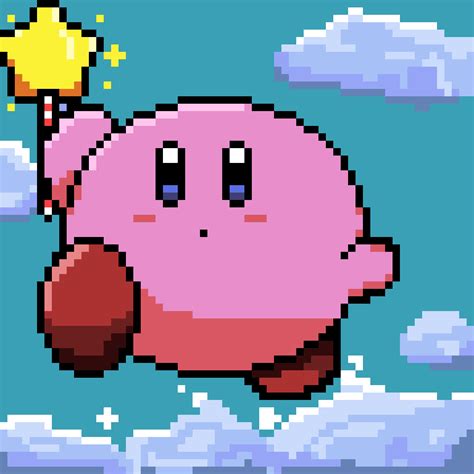 Kirby pixel art. by Psycho-Soda on DeviantArt