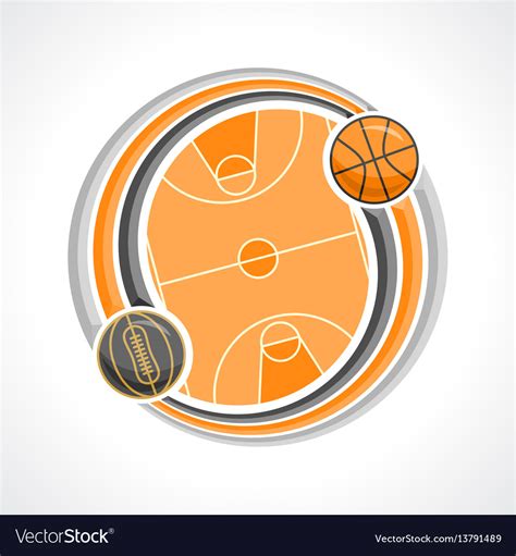 Basketball court Royalty Free Vector Image - VectorStock