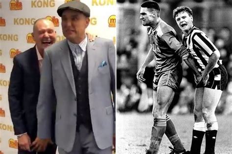 Vinnie Jones and Paul Gascoigne recreate infamous crotch grab as pair kick off UK tour - Daily Star