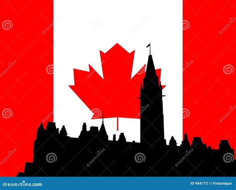 Canadian Parliament Building Stock Vector - Illustration of skyline, canada: 944772